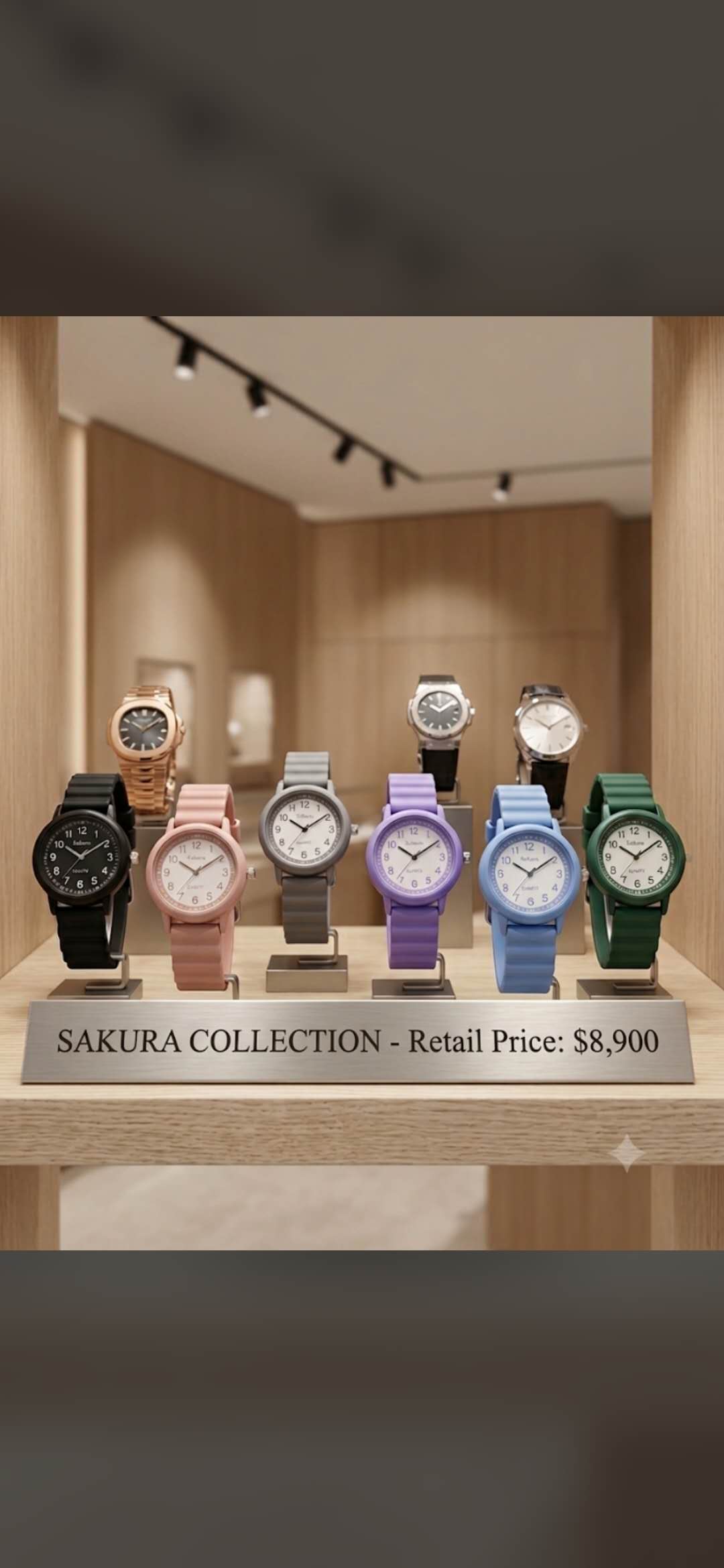 Kids colorful analog watch collection.